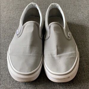 Vans Shoes - Grey Slip On Vans Vans Shoes - Grey Slip On Vans